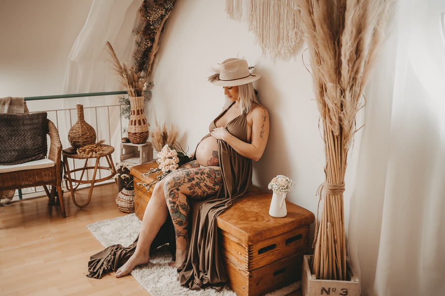 Schwangerschaftsfoto -Babybauchfotos elegant
